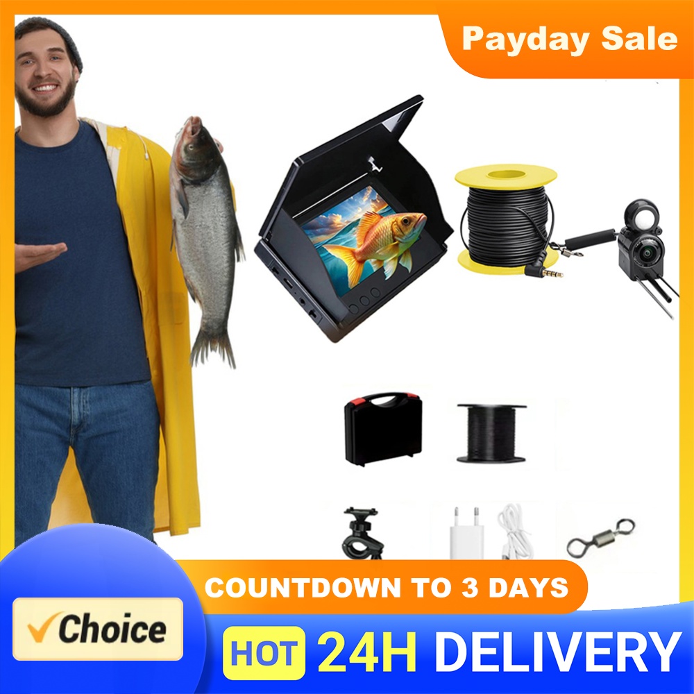 Fish Finder Portable - Underwater Fishing Camera 4.3 Inch IPS