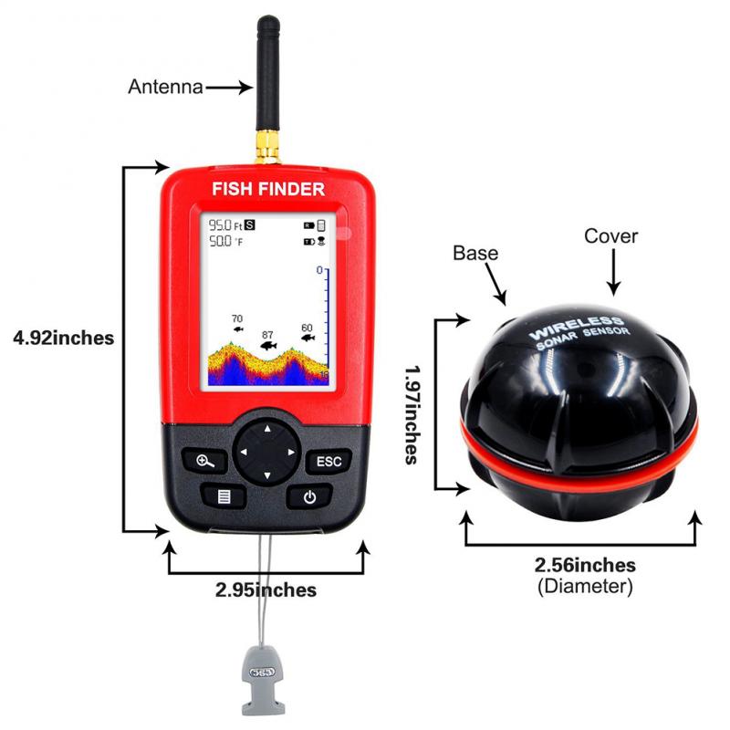 Portable Depth Fish Finder wit - Fish Finder Portable ulasan dan harga