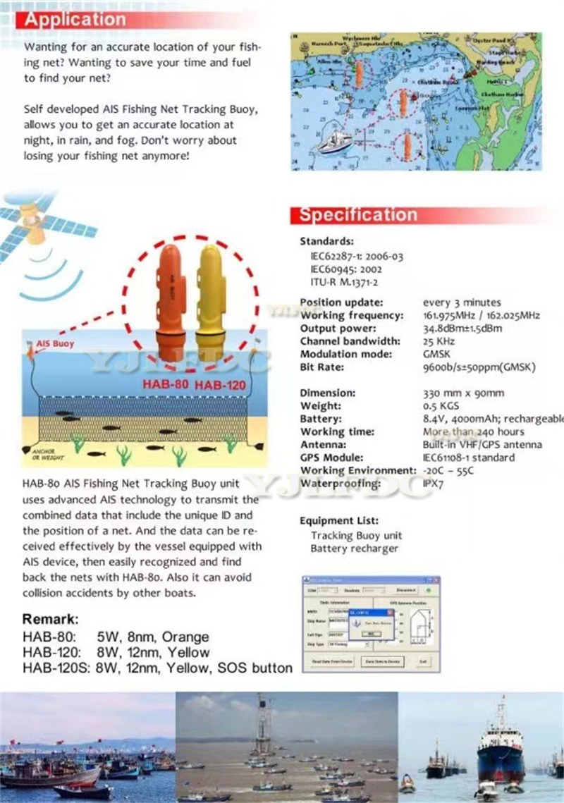 HAB-120S Fishing buoy Meter Se - Fishing Gps ulasan dan harga