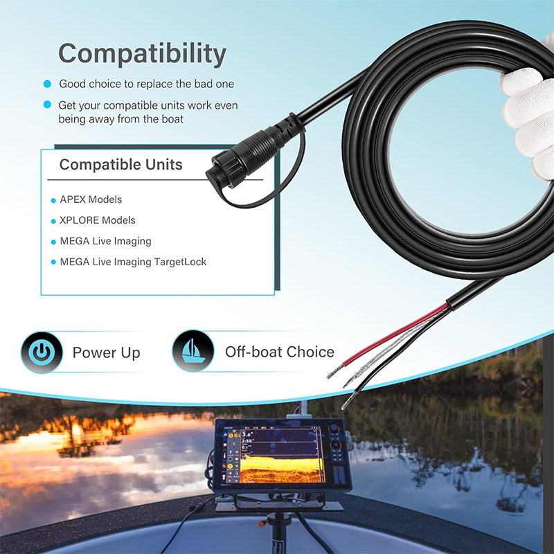 720110-1 PC13 Power Cable for  - Fish Finder ulasan dan harga