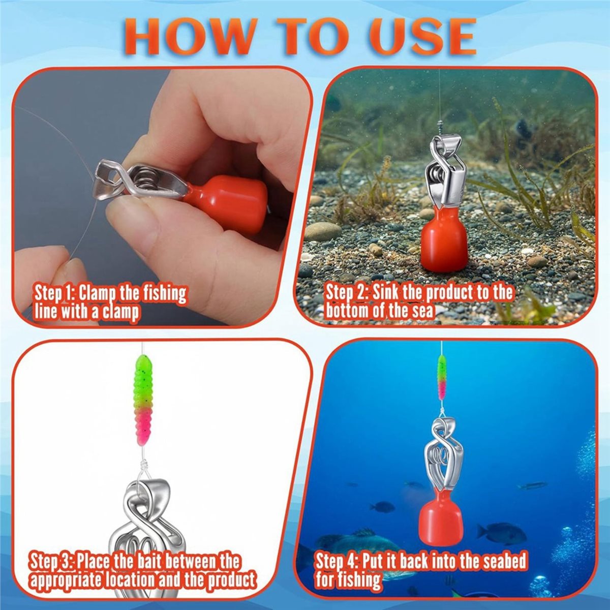 618 Mega Sale 4 Pack Depth Fin - Fishing Depth Finder ulasan dan harga