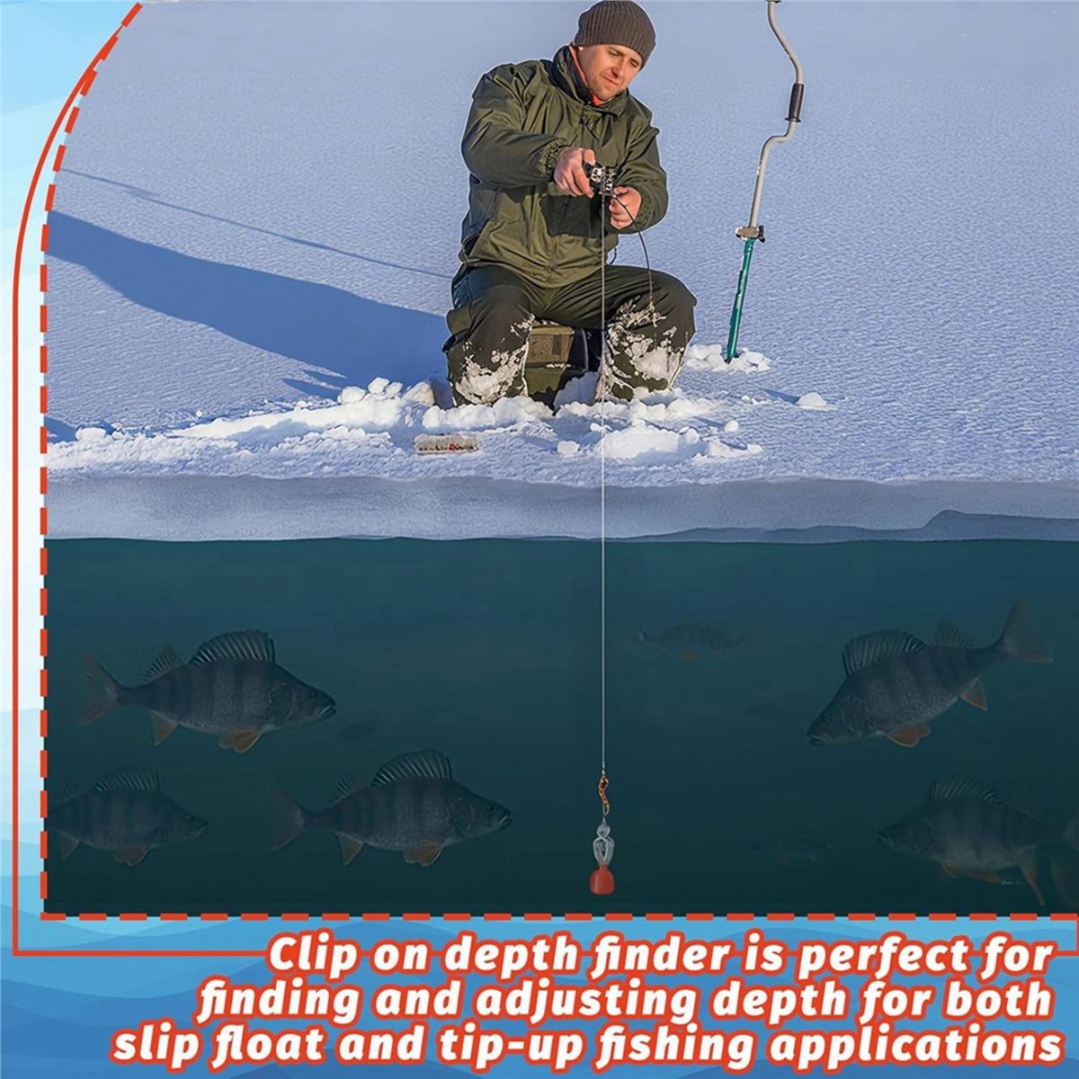 618 Mega Sale 4 Pack Depth Fin - Fishing Depth Finder ulasan dan harga