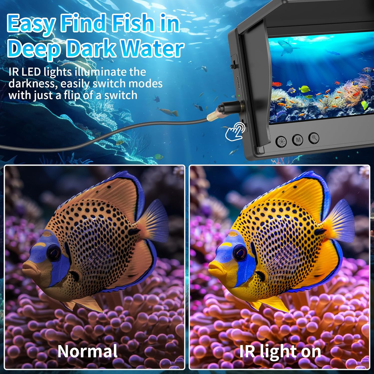 Underwater Fishing Camera 4.3' - Fishing Depth Finder ulasan dan harga