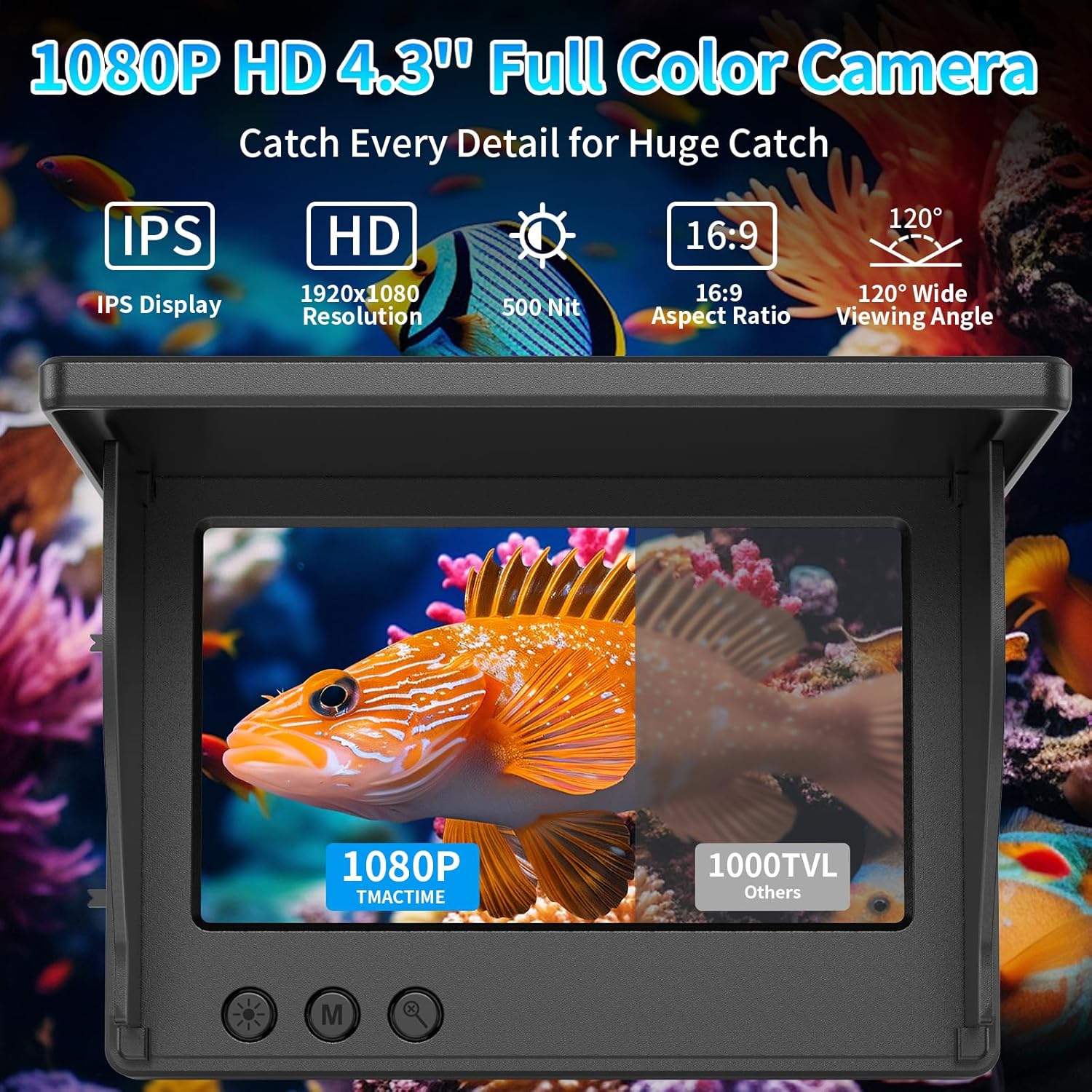 Underwater Fishing Camera 4.3' - Fishing Depth Finder ulasan dan harga